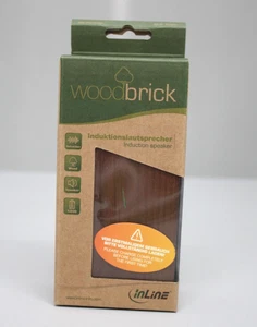 InLine Woodbrick Induktionslautsprecher im Echtholzgehäuse Walnuss 55381H NEU - Bild 1 von 8