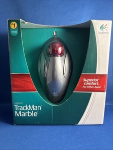 Logitech T-BC21 Track Man Marble Wired USB Trackball Mouse New Sealed - Picture 1 of 23