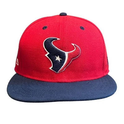 Houston Texans New Era 59Fifty Gorra Sombrero 7 5/8 Rojo Azul NFL Fútbol Foto 1 de 4