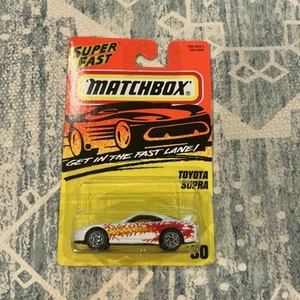 Matchbox Superfast Get in the Fast Lane Toyota Supra #30 bianco/rosso/giallo - Foto 1 di 4