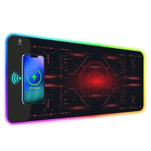 Wired and Wireless Compatible For RGB Gaming Mouse Pad for All Devices - Zdjęcie 1 z 11