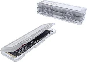 4er Pack NVMe Case Schutzbox für M.2 2280 SSD Portable mit 4er Pack, weiß  - Bild 1 von 4