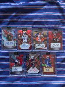 COLLEGE FOOTBALL ROOKIE AUTOS..1/1..7 CARD DEAL - Foto 1 di 2