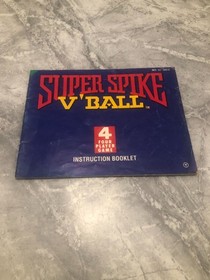SUPER SPIKE V BALL (UKV NES MANUAL ONLY FOR SALE) READ LISTING