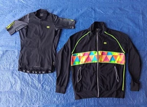 ALE Cycling Bundle - Giacca nera fluorescente e maglia nera ALE REV1 - (PICCOLA) - Foto 1 di 4