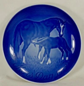 Bing & Grondahl Mother's Day Plate 1972 Mors Dag Baby Horse Animal B&G - Picture 1 of 6