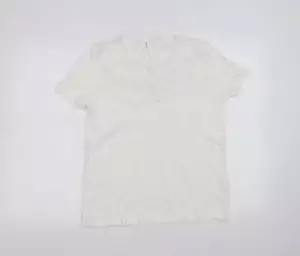 falmer heritage Womens White Cotton Blend T-Shirt Size 12 - Picture 1 of 12