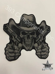 Harley Motorradjacke Weste Schädel Biker Aufnäher klein aufbügeln & nähen 4,25 x 4 - Bild 1 von 1