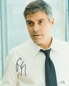 GEORGE CLOONEY SIGNED "MICHAEL CLAYTON" 8x10 PHOTO MIDNIGHT SKY GRAVITY ACOA COA - Picture 1 of 2