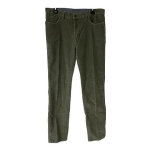 LL Bean Cordhose moosgrün Relaxed Fit Flatfront - Bild 1 von 3