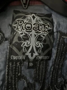 Roar Enough Excuses Signature Gray Colors Embroidered Long Sleeve Shirt.S - Picture 1 of 14