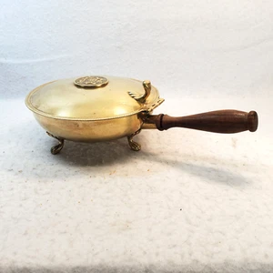 Vintage Italy Copper Silent Butler with Hinged Lid and Handle Flip Copper Pot - Picture 1 of 18