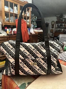 Luv Betsey By Betsey Johnson Luggage Travel Carry-on Tote Black & White Wristlet - Picture 1 of 24