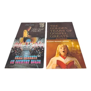 Vintage Burl Ives How Great Thou Art and Two Various Gospel Vinyl LP Bundle of 4 - Picture 1 of 4