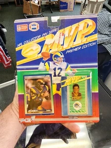 JIM EVERETT #11 LA RAMS 1990 MVP Juego de Pines y Tarjetas de Coleccionista Ace Novedad NUEVO - Imagen 1 de 12