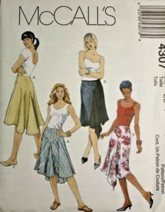 McCall's 4307 Misses Yoked Skirts with Godets & Pointed Hem Option 6-8-10-12 - Picture 1 of 2