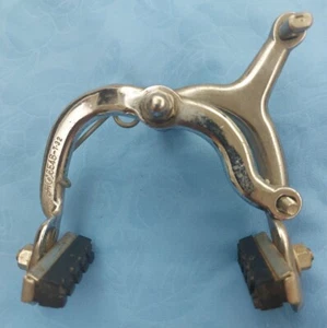 Pinza de freno de bicicleta con almohadillas hecha en Japón de colección años 1960-1970 - Imagen 1 de 8