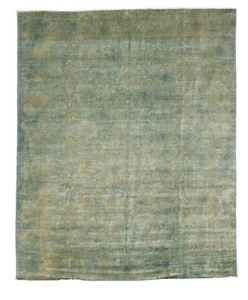 8x10 Ft Green Overdyed Tribal Area Rug Afghan Hand Knotted Veg Dye Bedroom Rug - Picture 1 of 11
