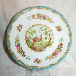 Royal Albert 6 1/4" Chelsea Bird Blue Saucer - Picture 1 of 3