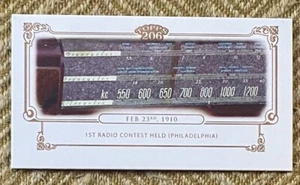 2010 Topps 206 Mini HISTORICAL EVENTS 1st Radio Contest #HE13 - Picture 1 of 2