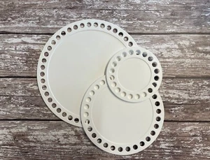 Round Bases for Make Your Own Baskets, Plastic, Pack of 2, 3 Sizes. S7898