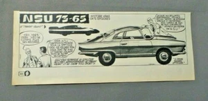 PUB PUBLICITE ANCIENNE ADVERT CLIPPING 300419 VOITURE NSU 73-65 LE TRANSAT VOLAN - Imagen 1 de 1