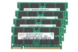 Hynix 4GB 2Rx8 PC2-6400S Laptop CL6 RAM 200Pin DDR2 800Mhz Memory SO-DIMM&^ - Picture 1 of 10