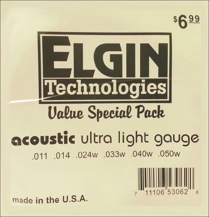 Elgin Ultra Light Guage青铜吉他弦 — 第 1/1 张图片
