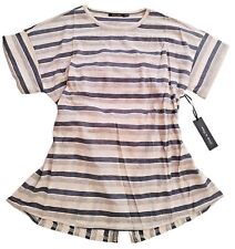 Womens Top Sizes S,M,L  Striped Mothers Day Sailor Bow Doe & Rae