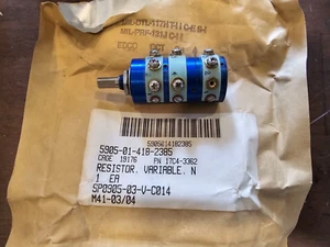 SERVO INSTRUMENT VARIABLE RESISTOR 17C4-3362 17B1E3014-503 5905-01-418-2385 - Picture 1 of 2