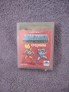 Vintage 1983 Masters of the Universe 16 Pack of Crayons - Only 10 Used Crayons - Picture 1 of 8