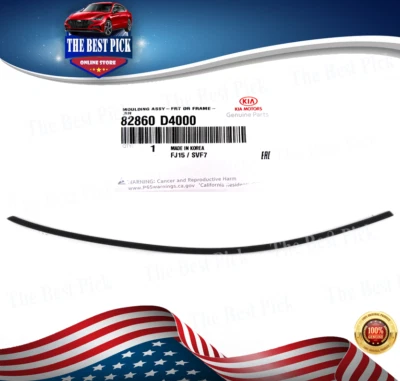 ⭐GENUINE⭐ Right Front Door Frame Molding FOR Kia Optima 2016-2020 82860D4000 - Image 1 of 3