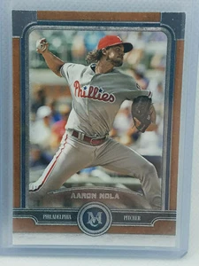 Aaron Nola 2019 Topps Museum Collezione Baseball Rame Philadelphia Phillies - Foto 1 di 2