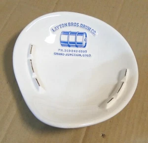 Large Layton Bros. Drum Co. Ceramic Ashtray, Grand Junction Colo. - Picture 1 of 3