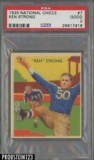 1935 National Chicle Football #7 Ken Strong PSA 2 Good