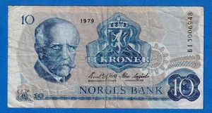 Norway 10 Kroner 1979 P-36c Circulated Note - Fisherman, Ship - BI3006948 - Bild 1 von 4