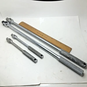 Lotto Vintage (4) Proto Tools 2-1/2" & 2-3/8" Drive Los Angles Breaker Bar Set USA - Foto 1 di 20