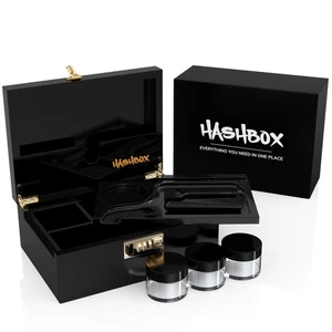 HASHBOX Storage Box - Large Bamboo Box with Combination Lock - Picture 1 of 7