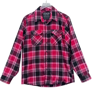 Dixxon Flannel Company Mens Limited Edition Plaid Shirt Size M Red Snap-On - Picture 1 of 10