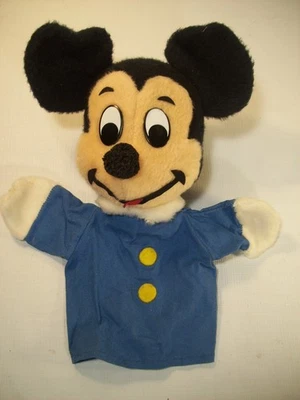 Peluche de colección producción de personajes de Walt Disney MICKEY MOUSE MARIONETA DE MANO 13" Foto 1 de 4