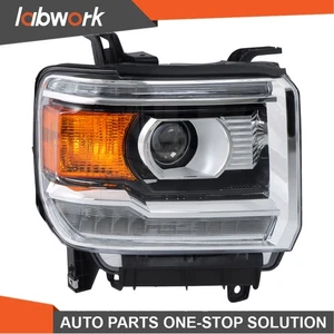 Labwork HID w/LED DRL Headlight Fit For 2016-2019 GMC Sierra 2500HD/3500HD Right - Picture 1 of 18