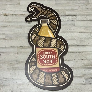 Dirty South Snake 404 Malt Liquor Sign Wall Art Man Cave Atlanta Big 30" x 13" - Picture 1 of 7
