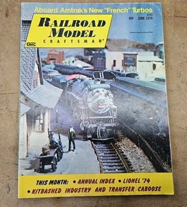 Vintage RAILROAD MODEL CRAFTSMAN Magazines Trains Locomotive Model ☆JUNE 1974 - Picture 1 of 2