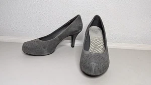 Clarks - Damen grau Wildleder High Heel Smart Schuhe - Größe UK 5 - Bild 1 von 18