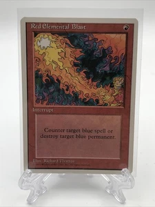 Magic The Gathering MTG Red Elemental Blast 4th Fourth Edition Trading Card MP - Picture 1 of 2