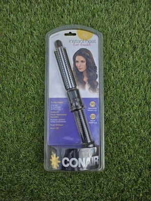 Conair 3/4" Instant Heat Hair Styling Brush 25 Heat Settings Auto Off BC84SCS  - Image 1 of 4