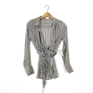 New Free People Womens Top Natural Combo Arlo Wrap Top Size XS - Picture 1 of 8