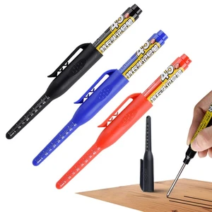 Penna pennarello edilizia 3x pennarello pennino lungo impermeabile per foro profondo bella - Foto 1 di 9