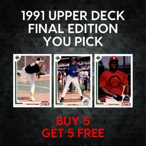1991 Upper Deck Final Edition Baseball  - YOU PICK - Complete Your Set - Picture 1 of 101