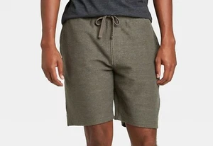 Goodfellow & Co Mens Knit Shorts Athletic Lounge XS Olive Green Pockets #NS2 - Picture 1 of 2